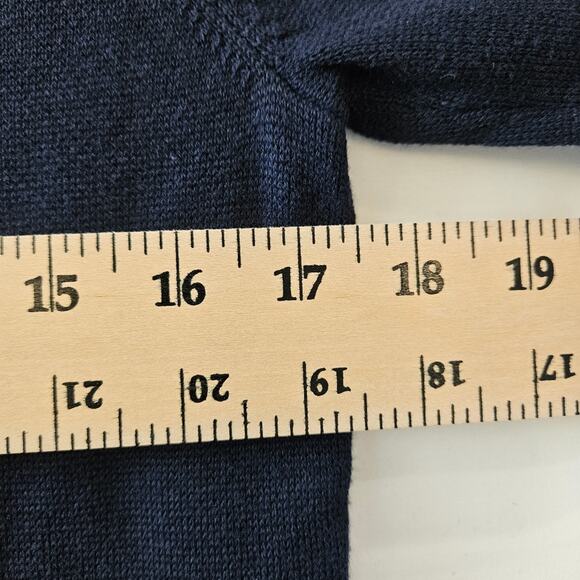 Dockers Women's Crewneck Sweater Classic Fit Dark Blue Size Medium - Picture 6 of 7